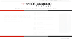 Desktop Screenshot of bostonaudiorentals.com