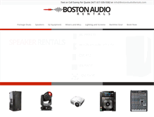 Tablet Screenshot of bostonaudiorentals.com